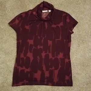 Burgundy blouse
